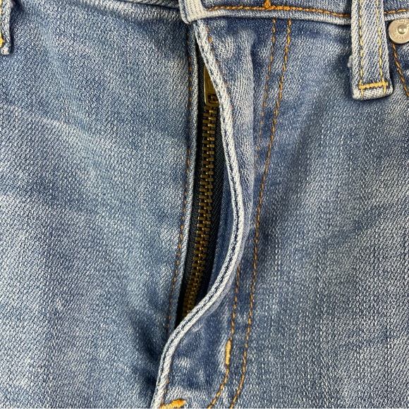 Just Black Distressed Denim Skirt Size Medium - Picture 4 of 8